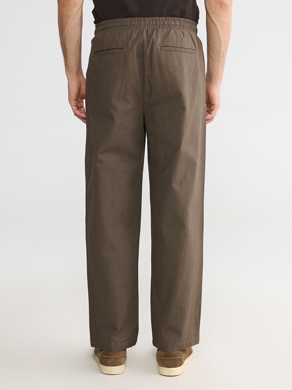Relax Fit Pleated Men's Trousers-6