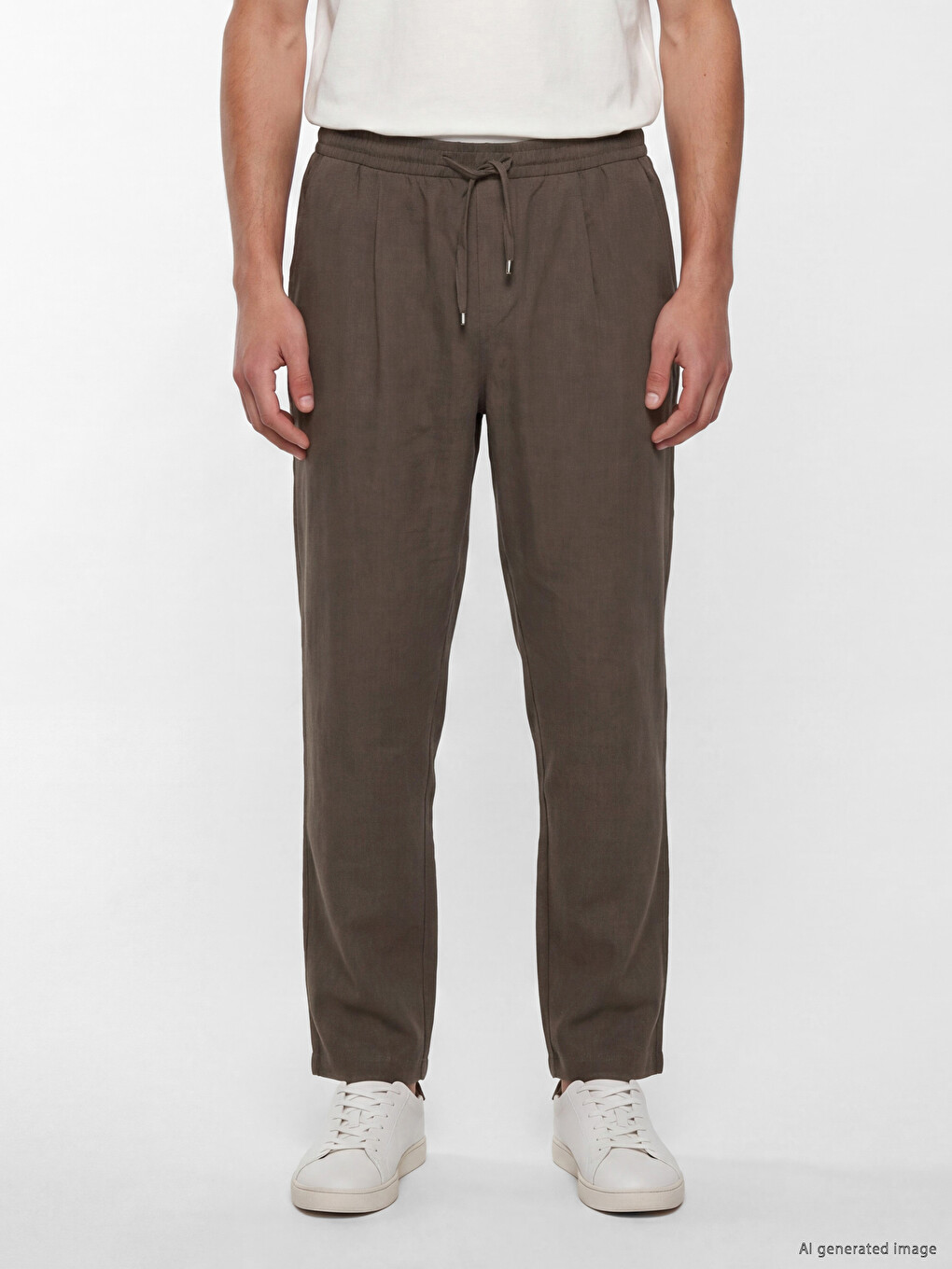 Relax Fit Pleated Men's Trousers-3