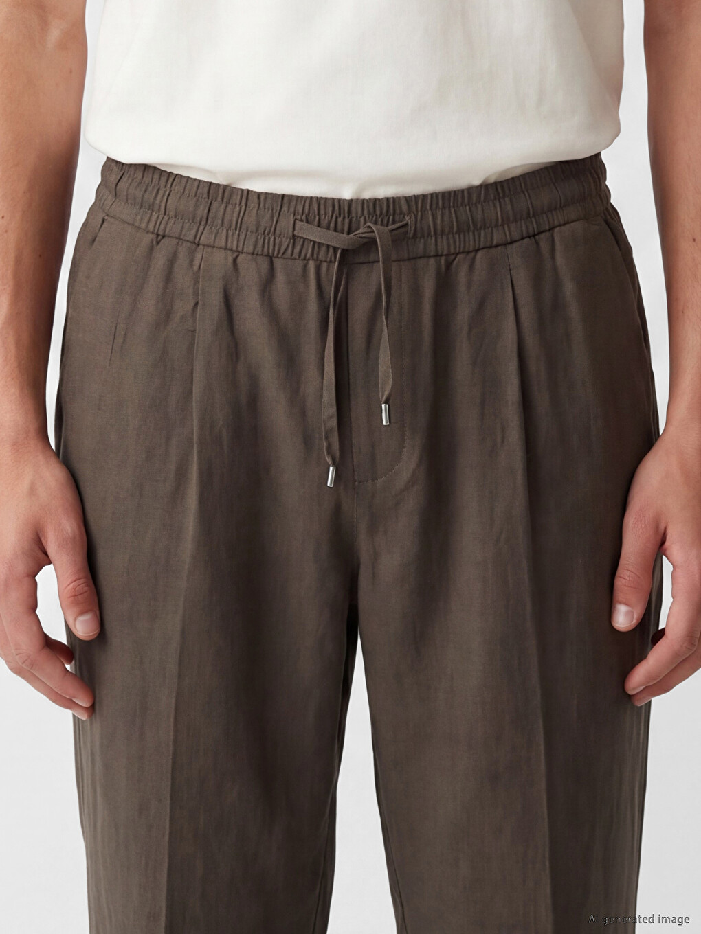 Relax Fit Pleated Men's Trousers-5