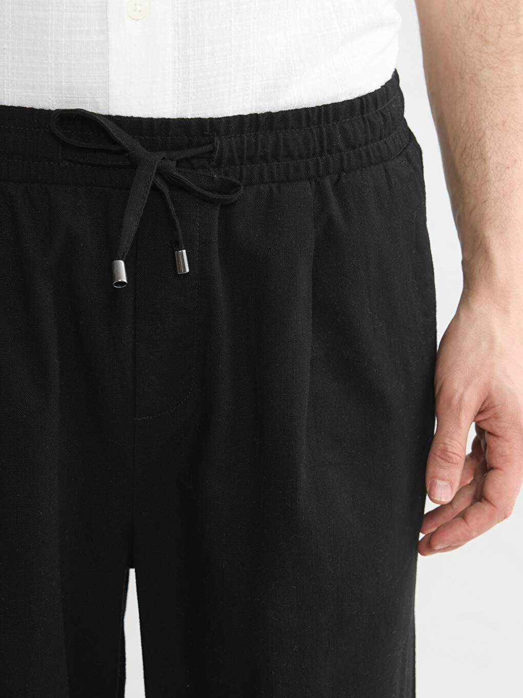 Relax Fit Pleated Men's Trousers-4