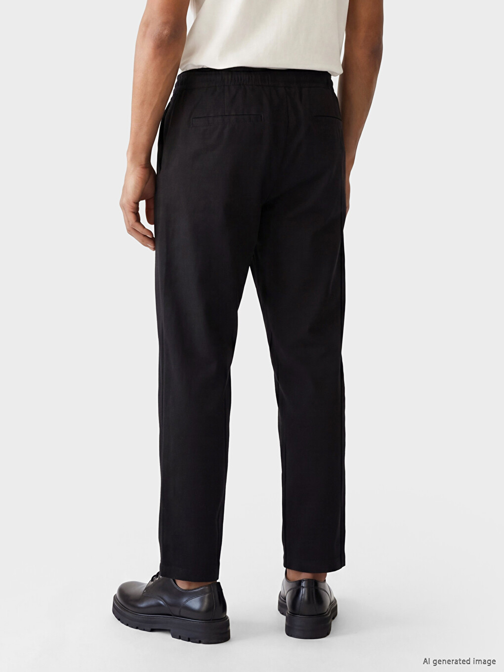 Relax Fit Pleated Men's Trousers-5