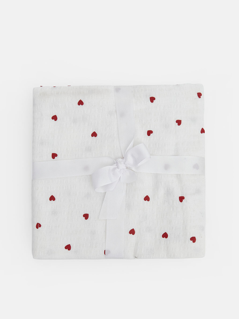 Kırmızı 3 Katlı Müslin Örtü 105x105 cm-2