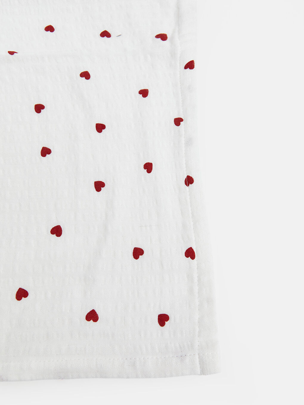 Kırmızı 3 Katlı Müslin Örtü 105x105 cm-3