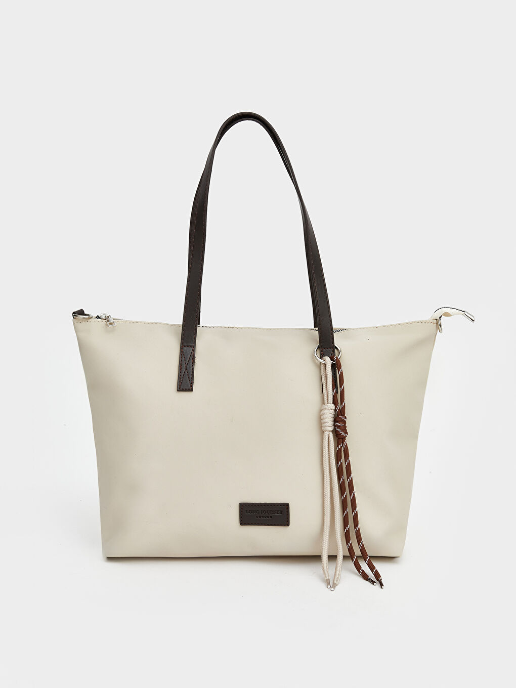 Ekru Çıkarılabilir Askılı Kadın Omuz Çantası