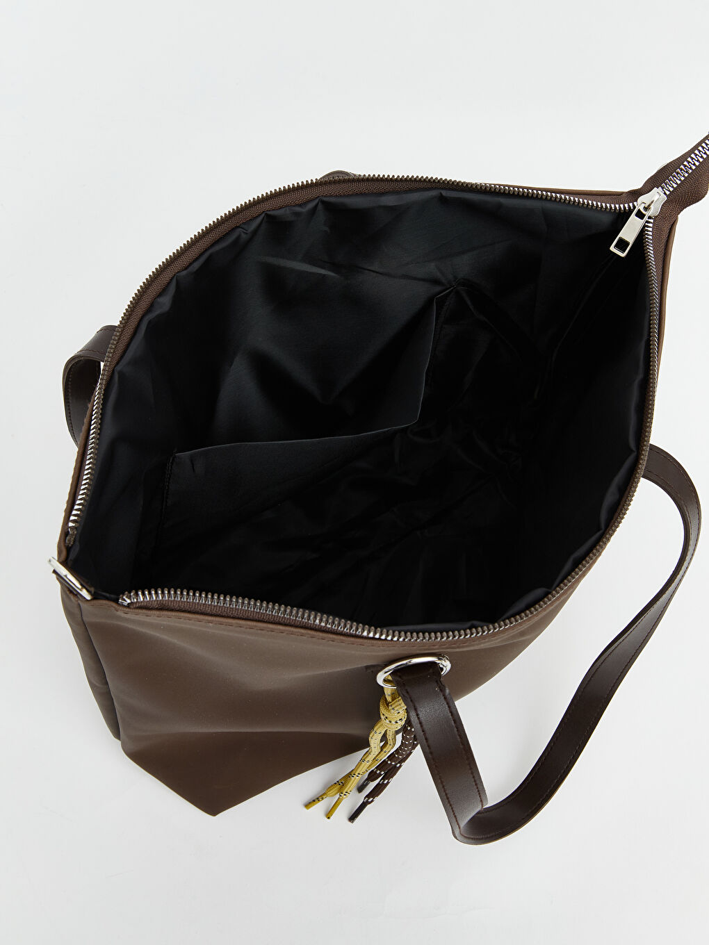 Kahverengi Süet Görünümlü Kadın Omuz Çantası-3