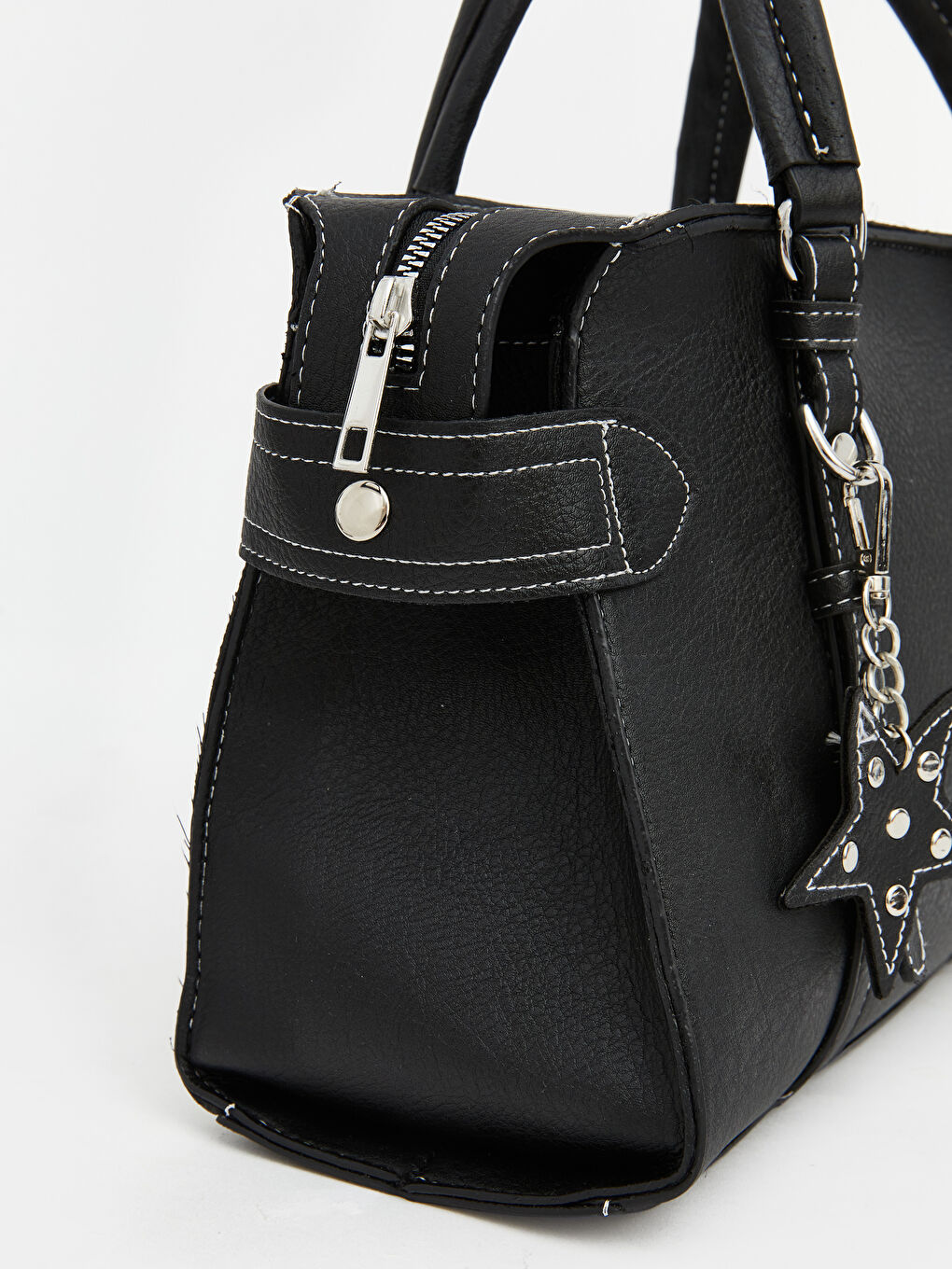 Siyah Çıkarılabilir Askılı Kadın Omuz Çantası-1