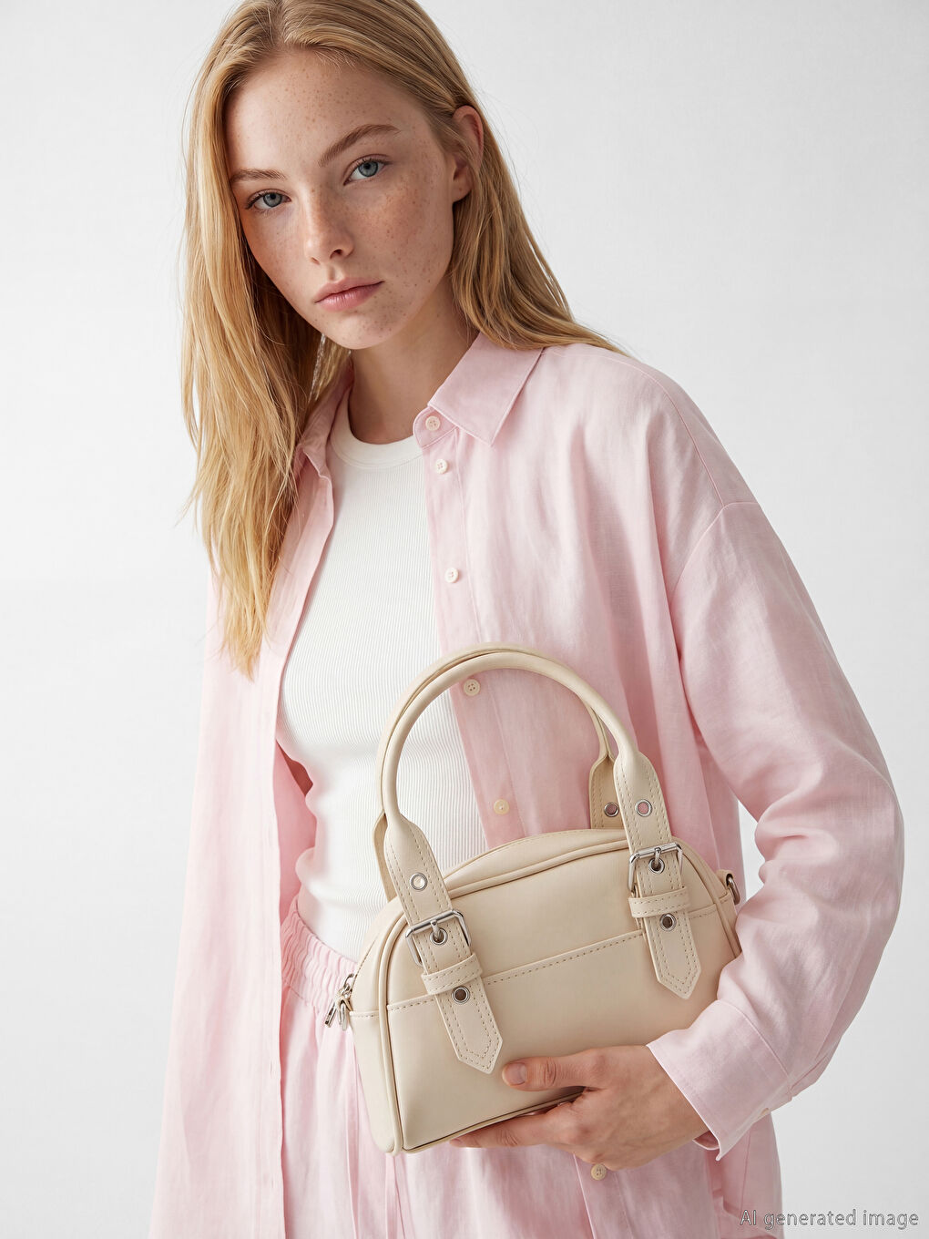 Faux Leather Women's Shoulder Bag