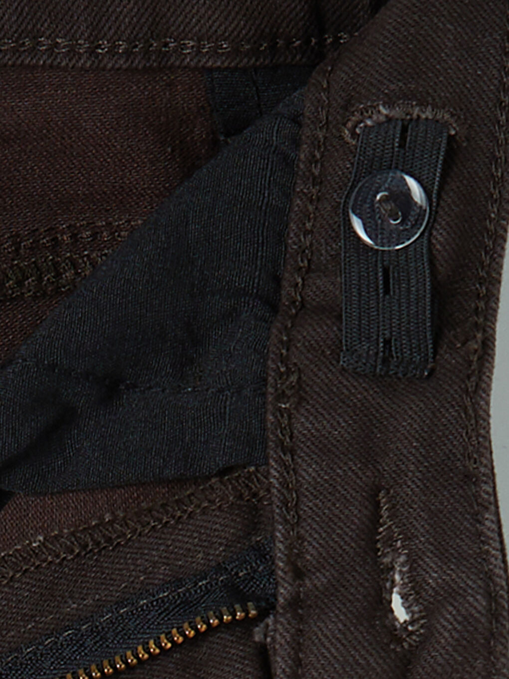 Kahverengi Wideleg Kız Çocuk Jean Pantolon-3