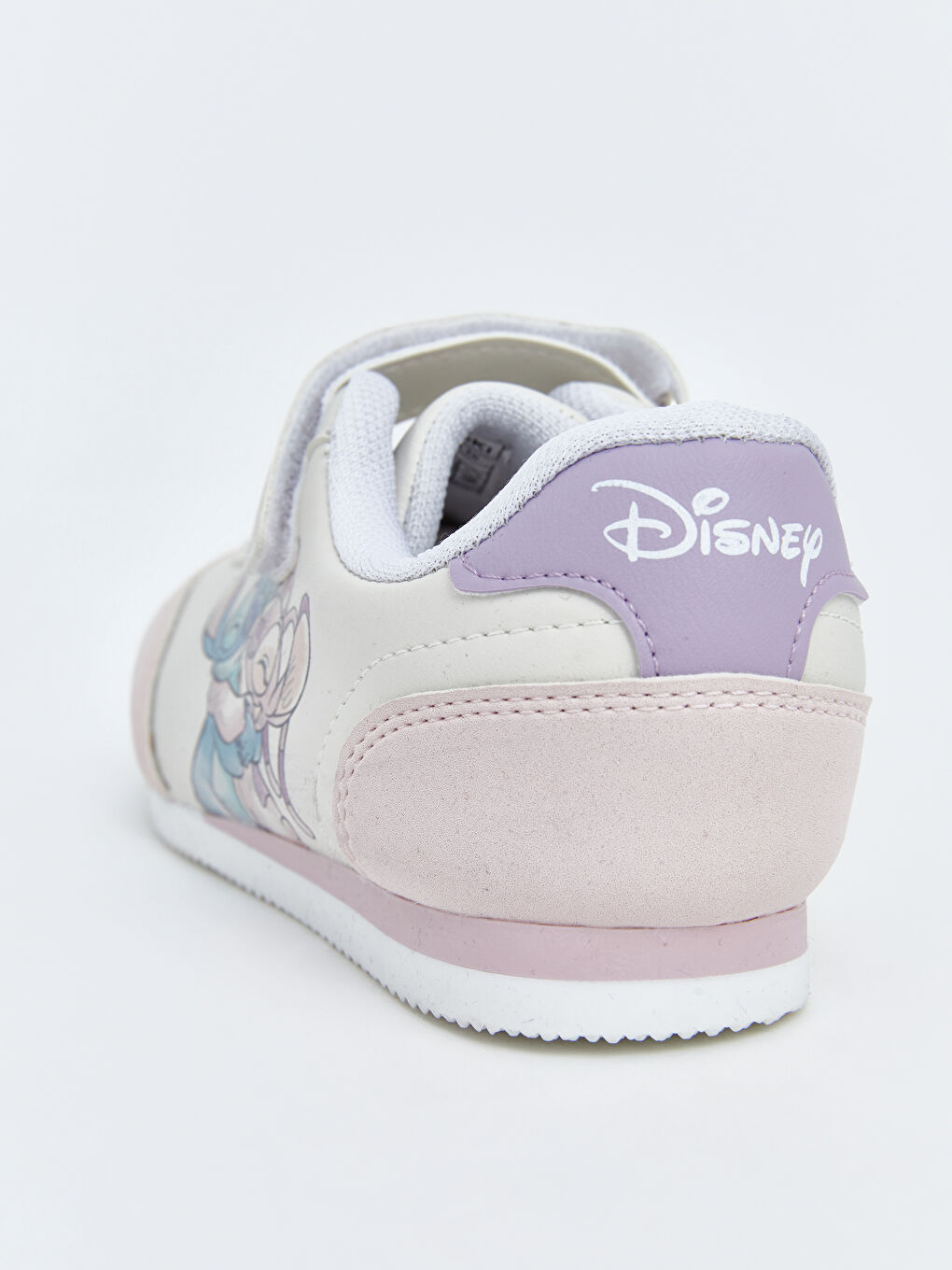 Beyaz Lilo ve Stitch Baskılı Kız Bebek Spor Ayakkabı-4