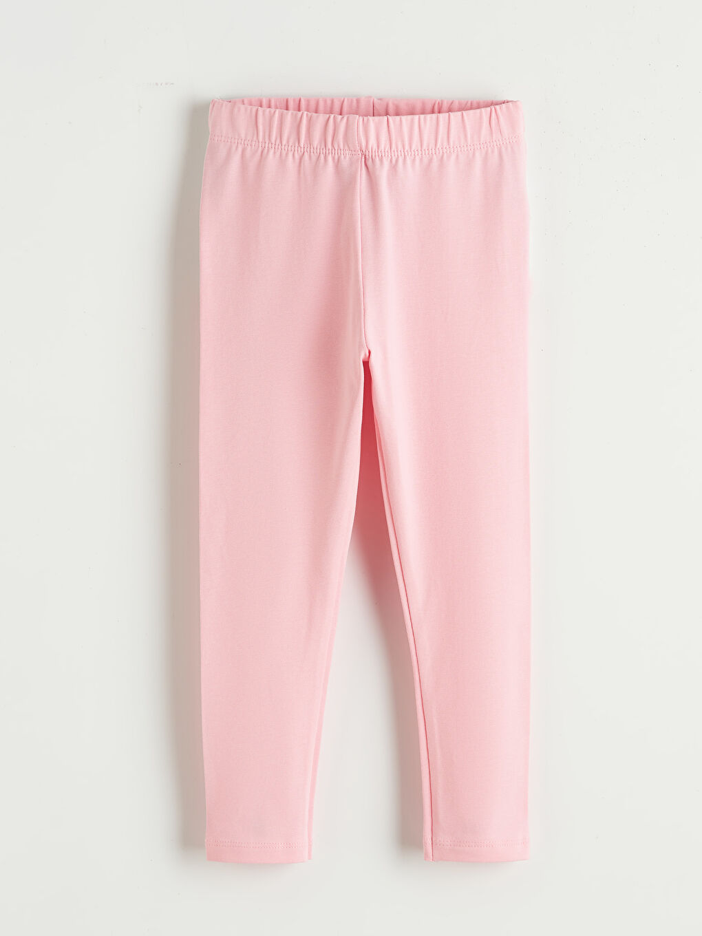 Pembe Beli Lastikli Kız Çocuk Tayt	