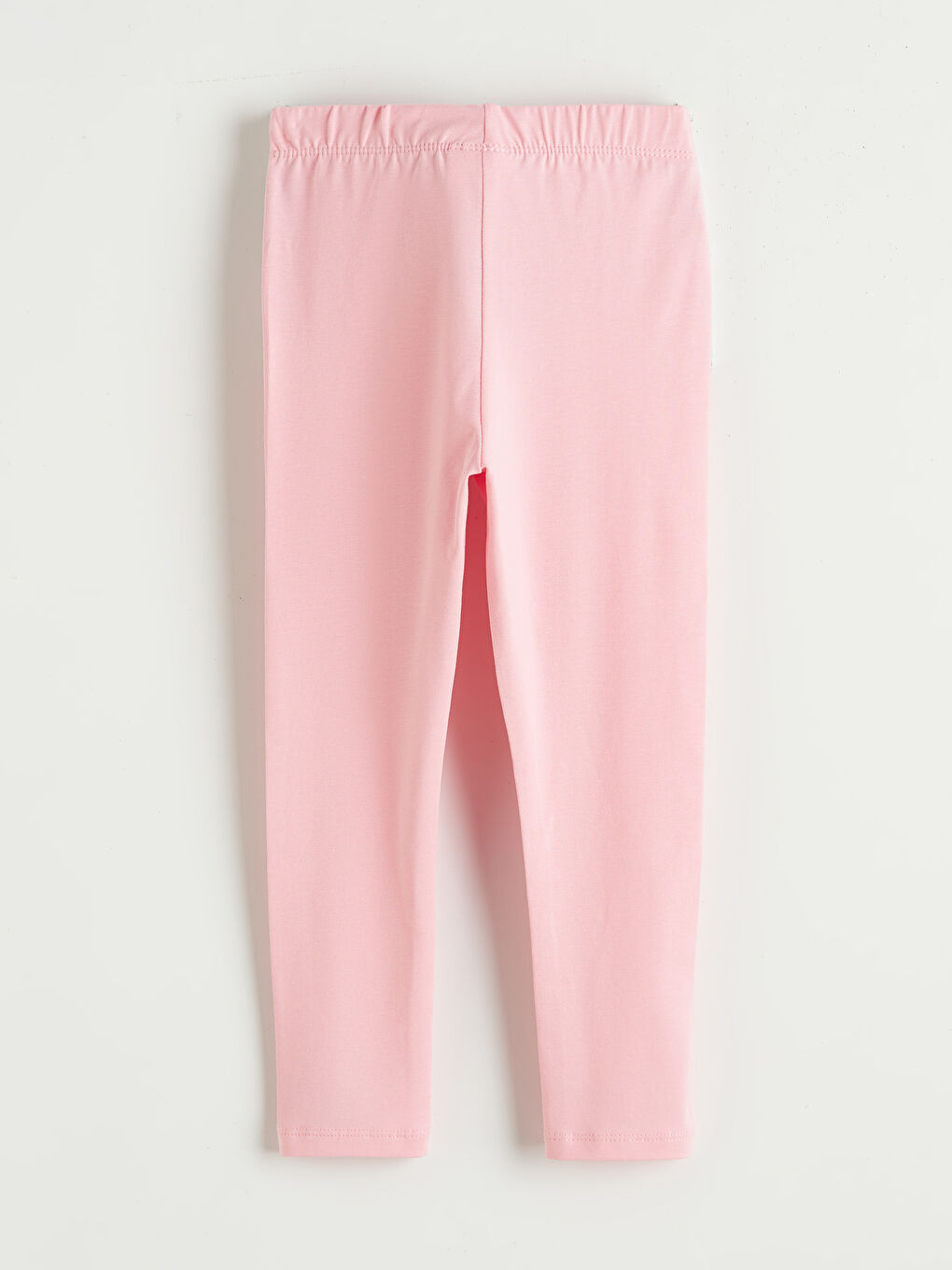 Pembe Beli Lastikli Kız Çocuk Tayt	-1