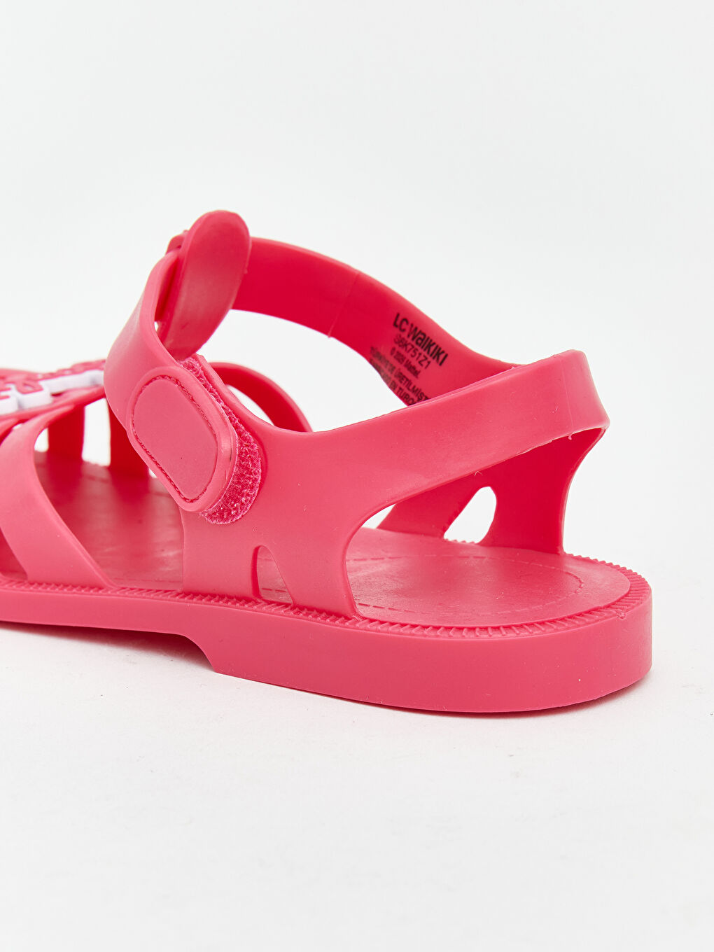 Fuşya Barbie Baskılı Kız Bebek Sandalet-4