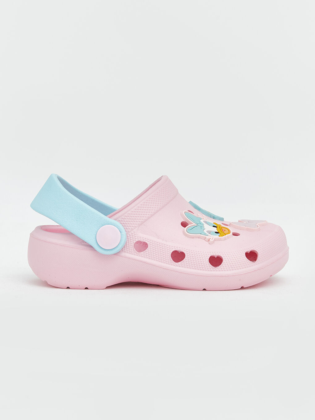 Pembe Minnie Mouse Baskılı Kız Bebek Plaj Sandaleti-1