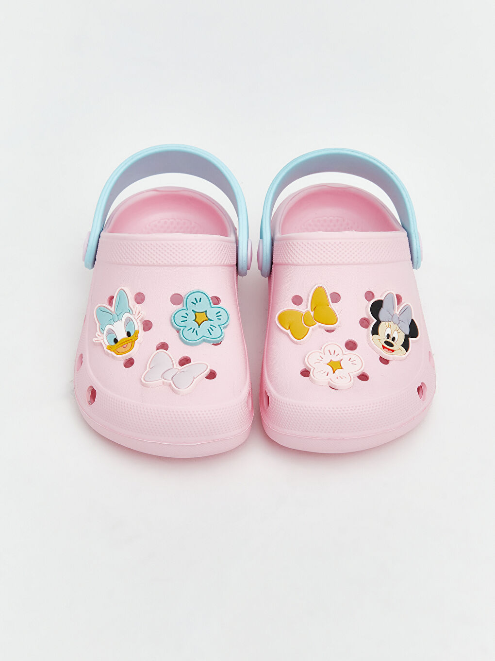 Pembe Minnie Mouse Baskılı Kız Bebek Plaj Sandaleti-2