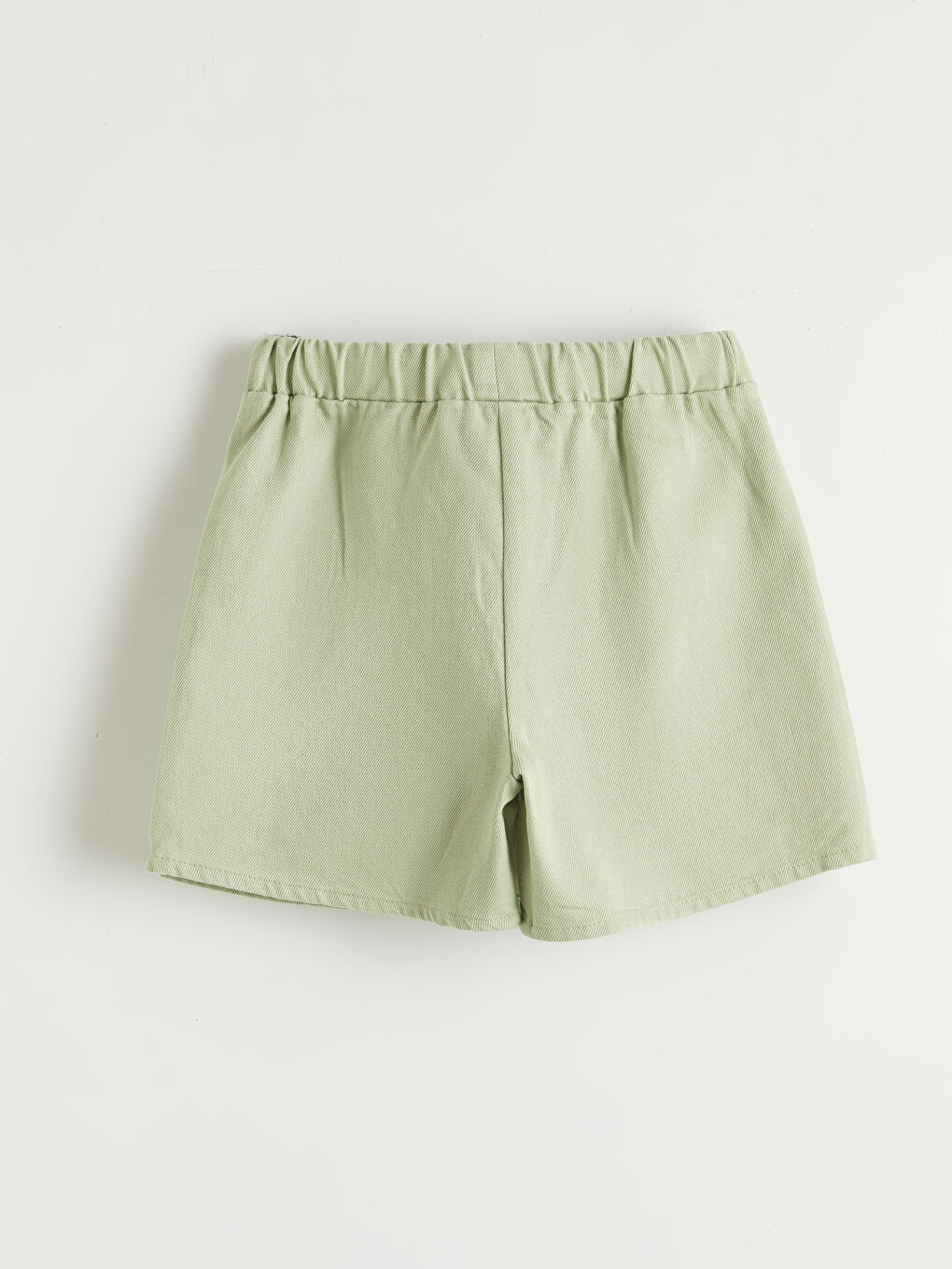 Yeşil Gabardin Kız Çocuk Şort Etek-2