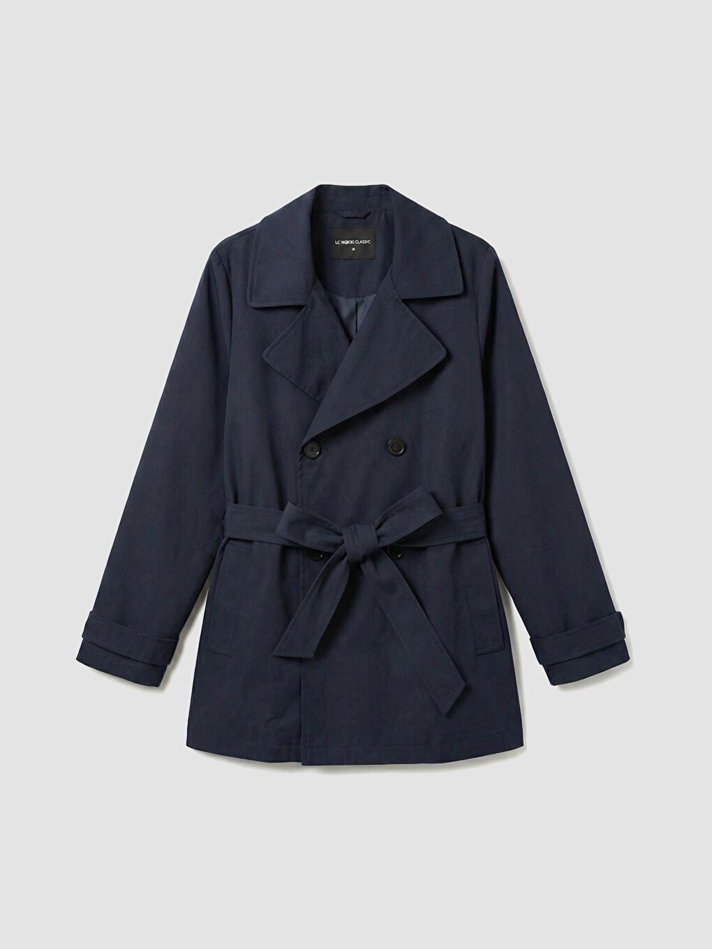 Woman NAVY Trenchcoat