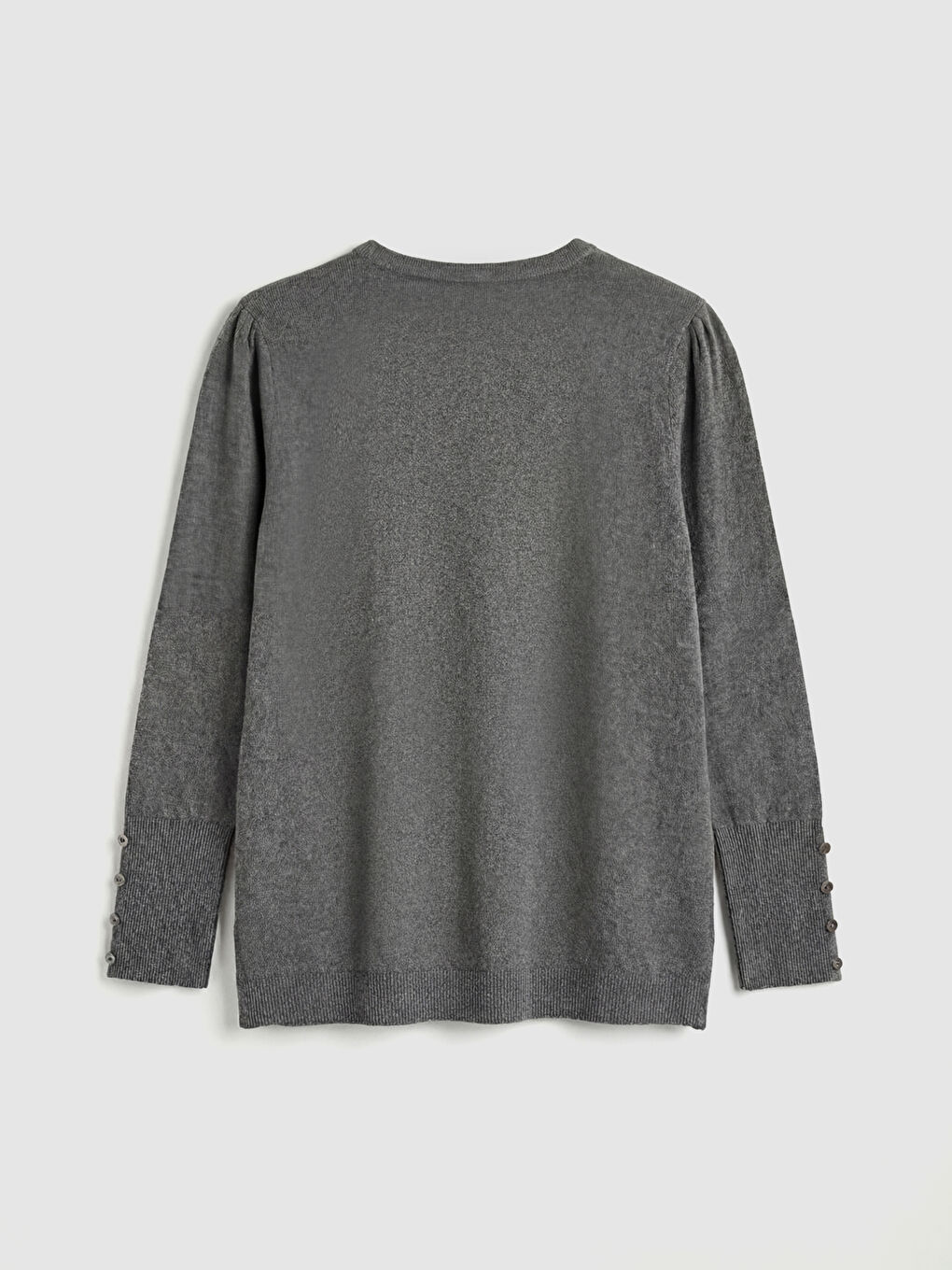 Antrasit Bisiklet Yaka Kadın Triko Kazak-5