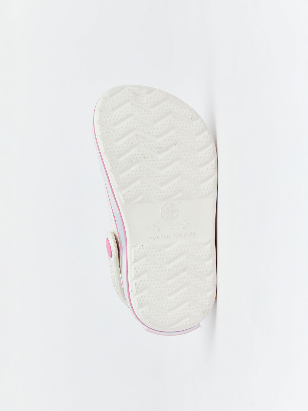 Beyaz Lilo ve Stitch Baskılı Kız Bebek Plaj Sandaleti-6