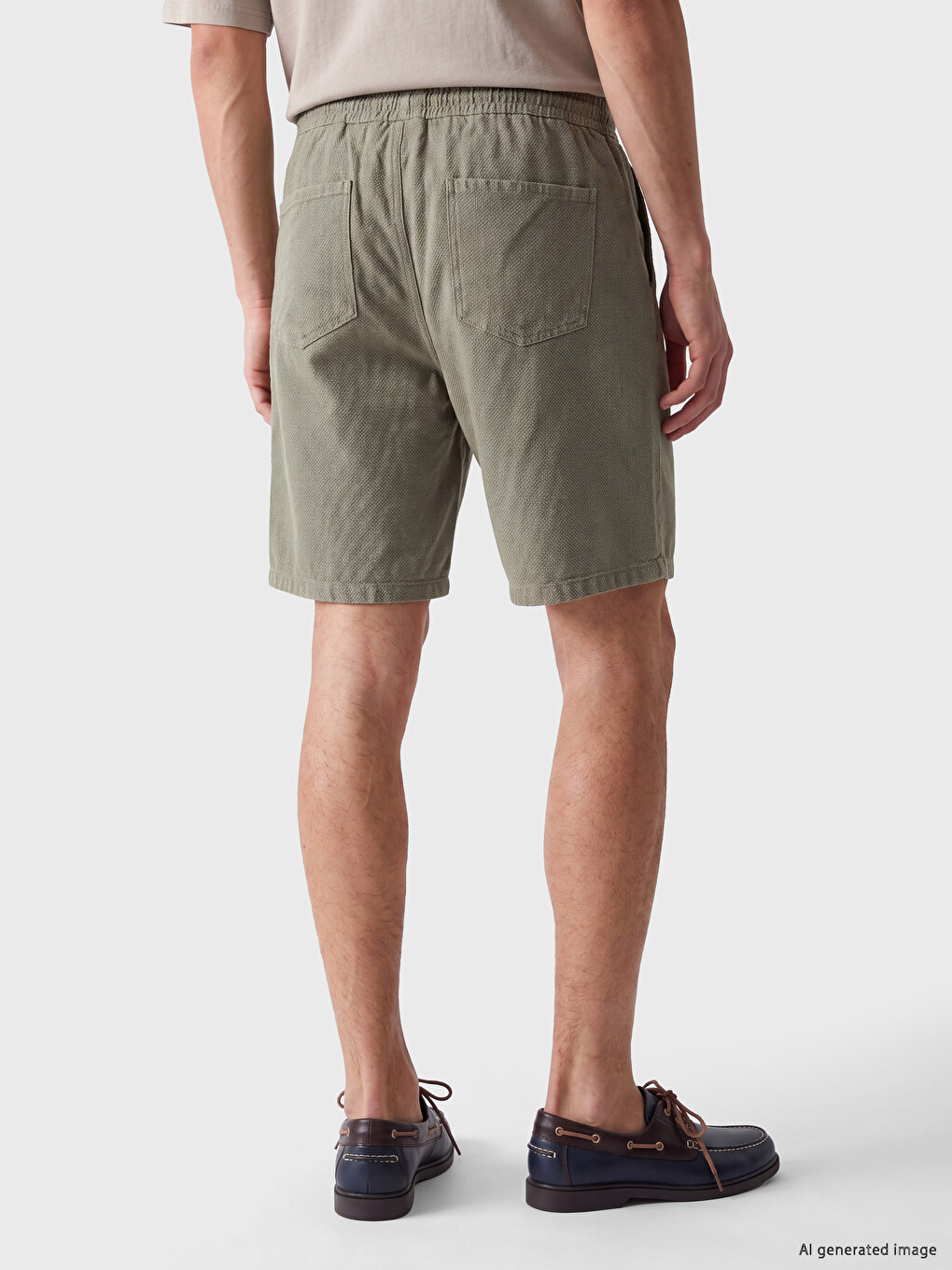 Loose Fit Erkek Jean Şort-3