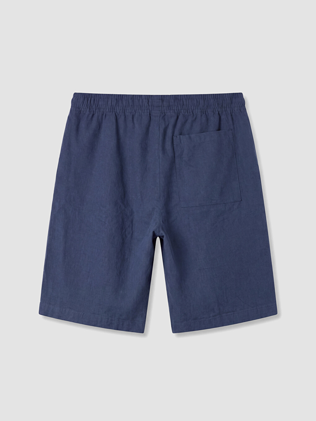 Mor Regular Fit Keten Görünümlü Erkek Şort-2