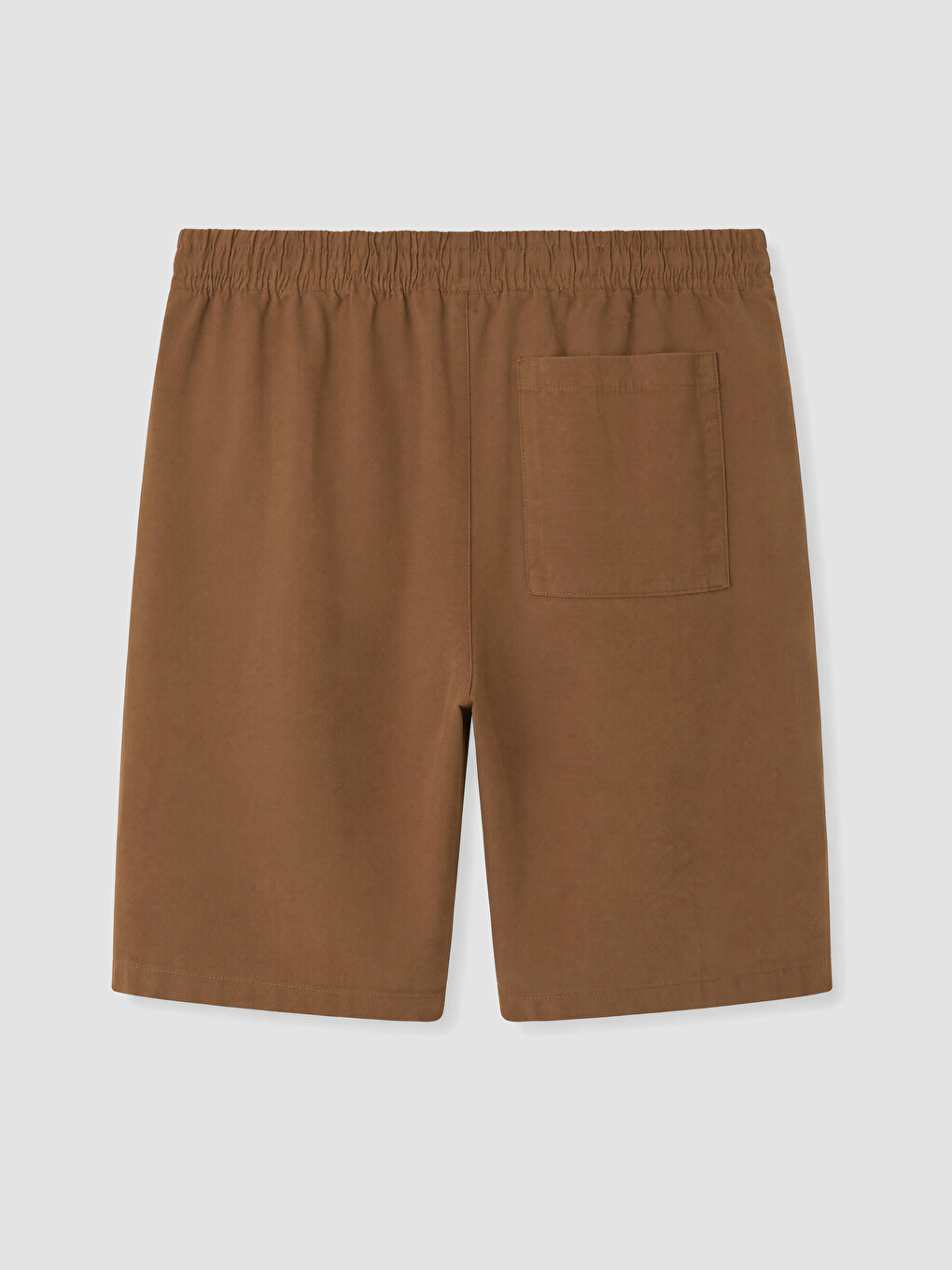 Haki Regular Fit Keten Görünümlü Erkek Şort-1