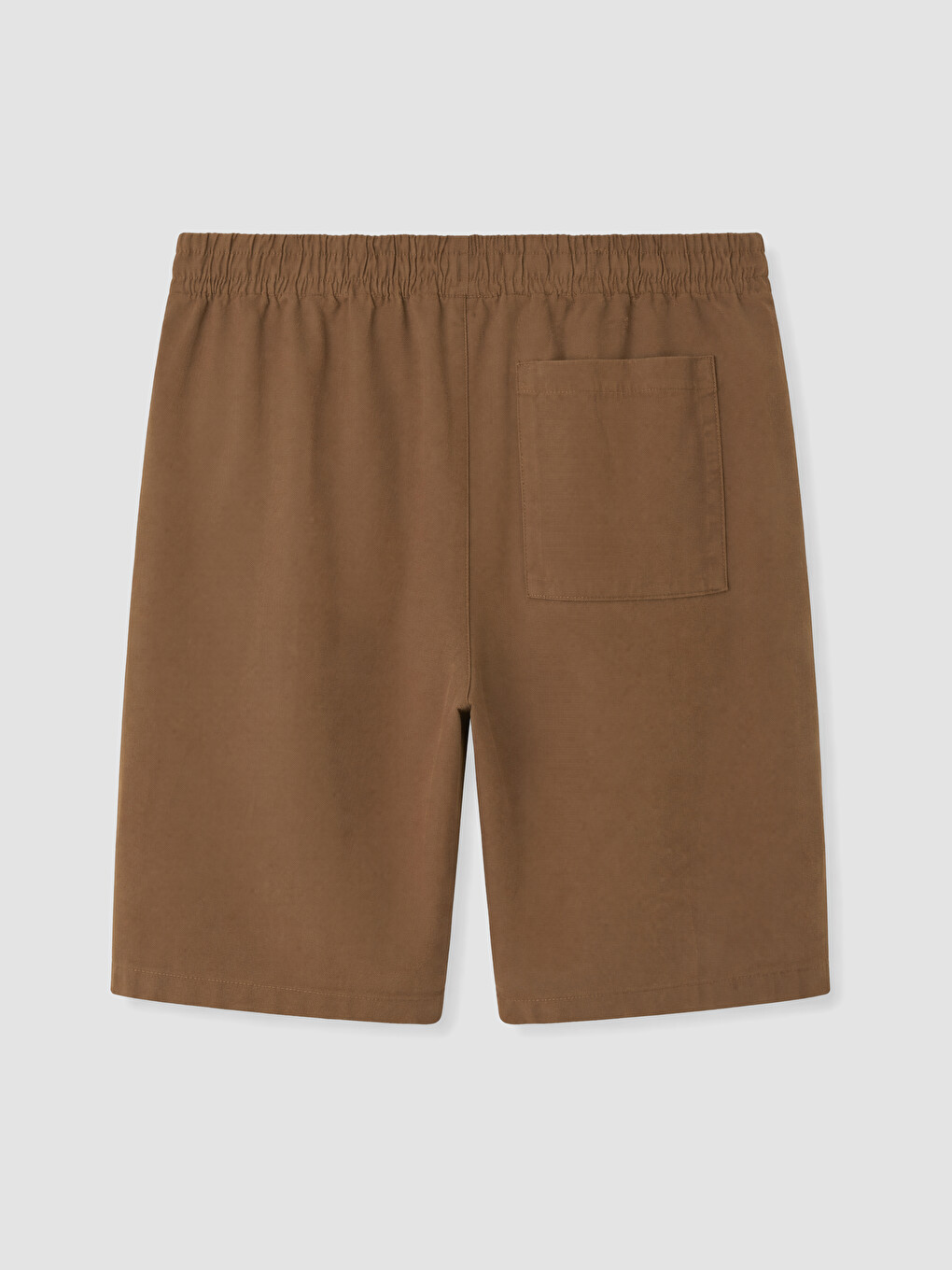 Haki Regular Fit Keten Görünümlü Erkek Şort-2