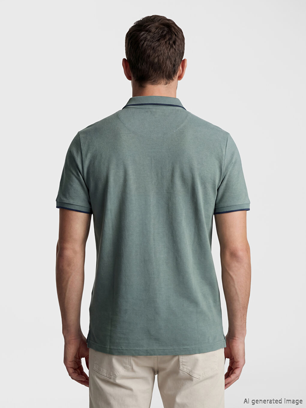 Polo Collar Pique Men's T-Shirt-3