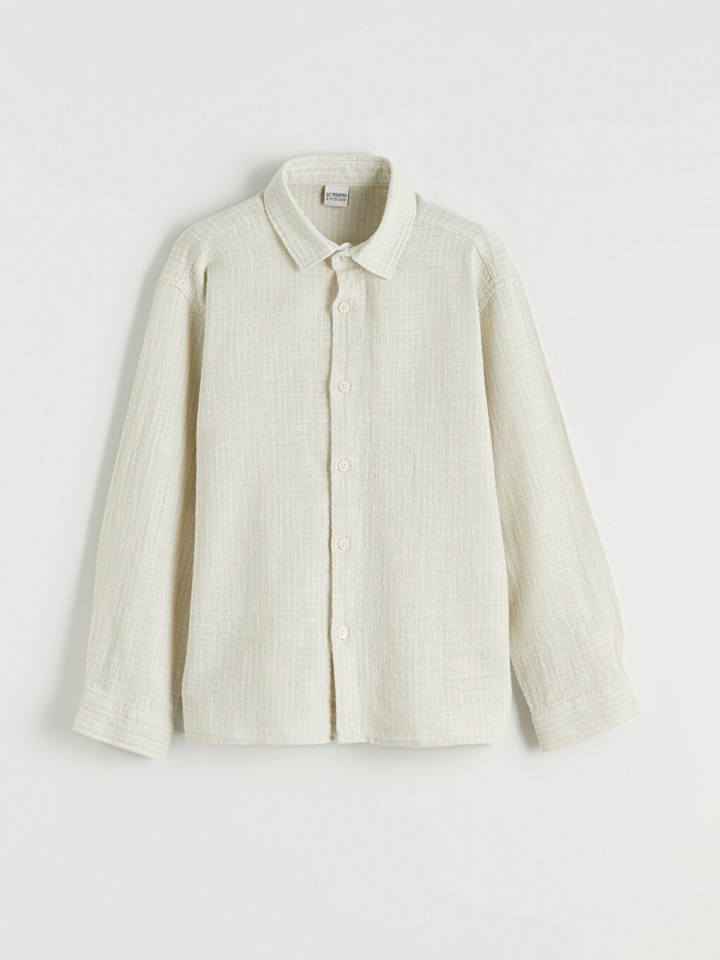 Mavi Uzun Kollu Erkek Çocuk Poplin Gömlek