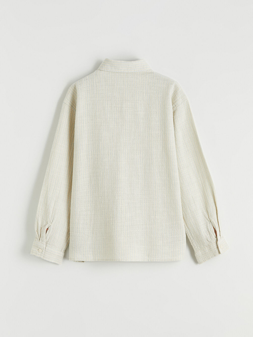 Mavi Uzun Kollu Erkek Çocuk Poplin Gömlek-2