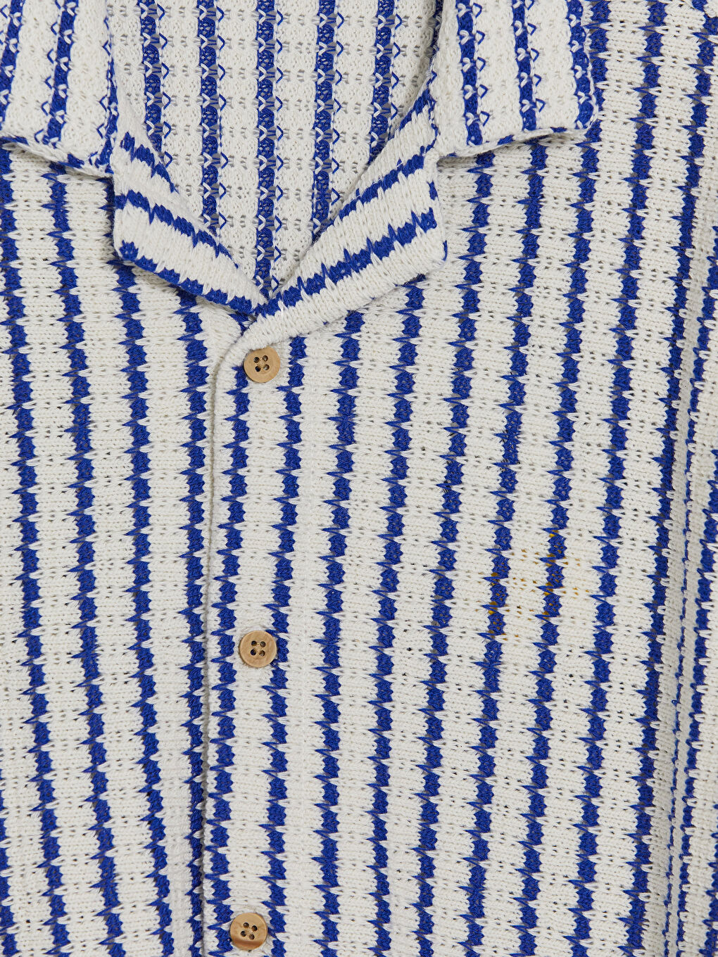 Mavi Çizgili Dokulu Erkek Çocuk Gömlek-2