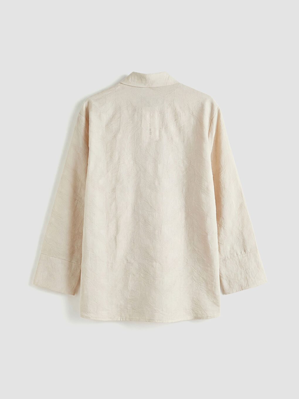 Ekru Nakışlı Kadın Gömlek Tunik-5