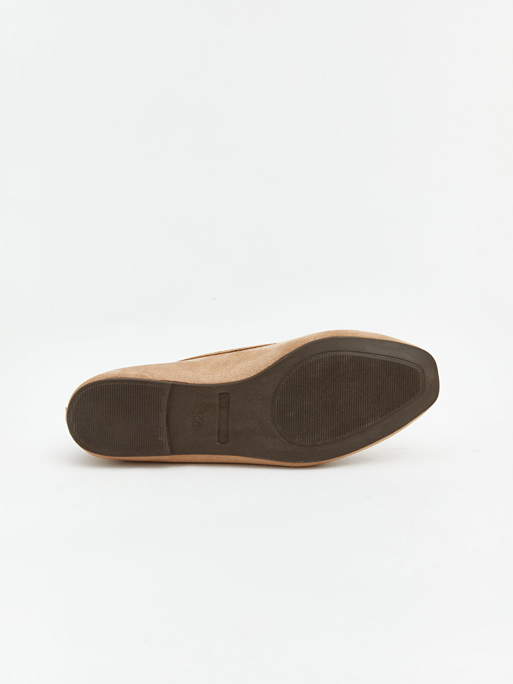 Kahverengi Süet Görünümlü Kadın Babet-4