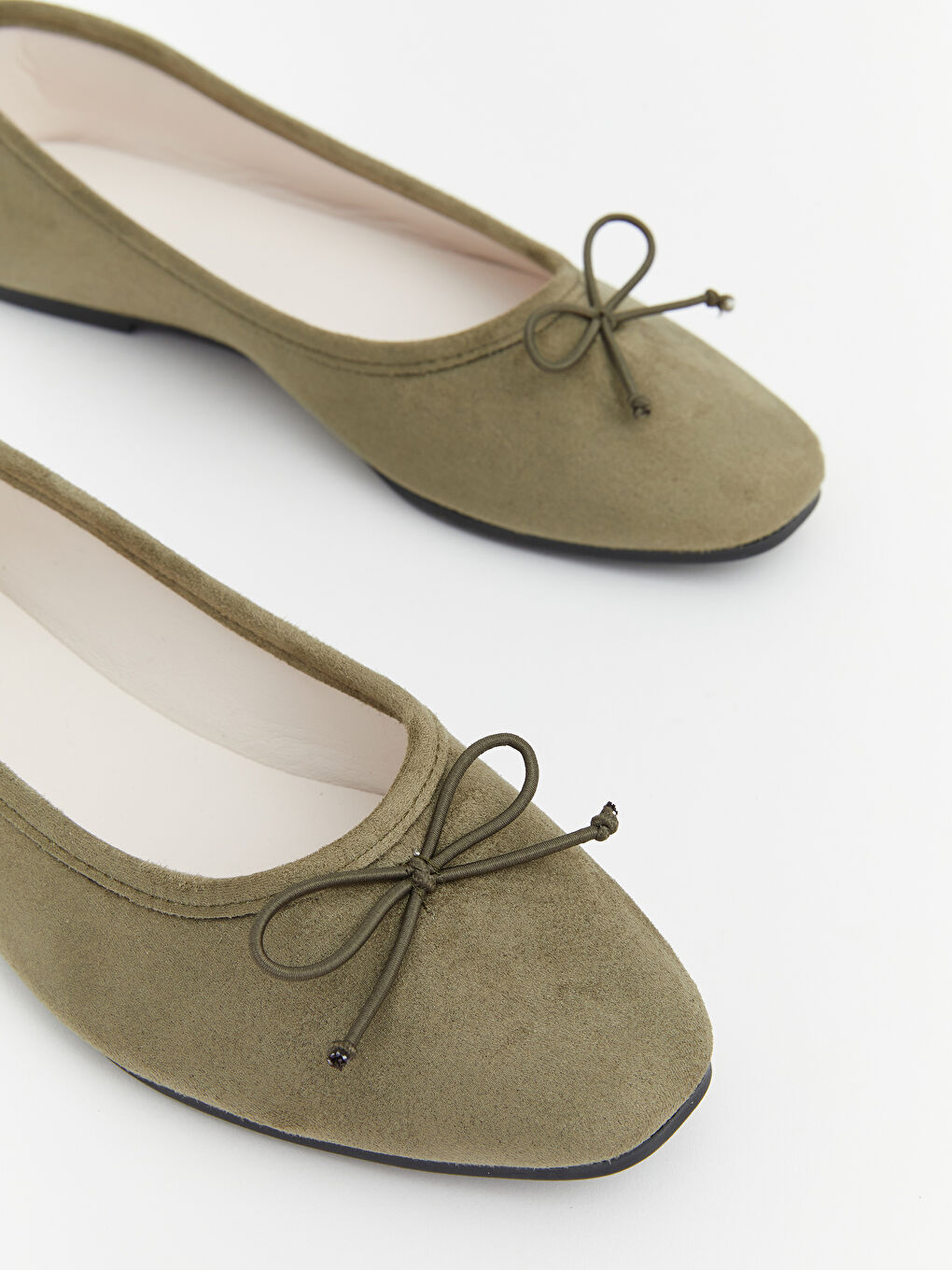 Haki Deri Görünümlü Kadın Babet-2