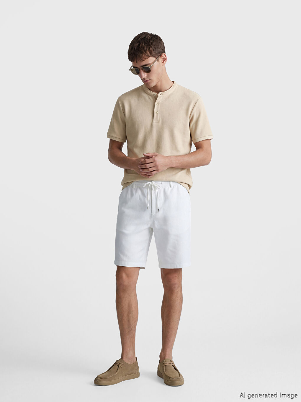 تيشيرت هينلي بنقشة للرجال-1