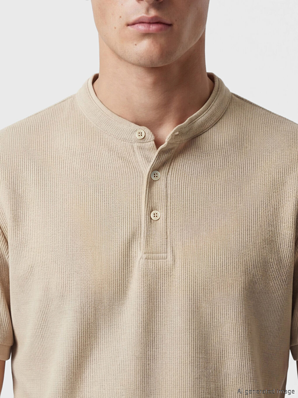 تيشيرت هينلي بنقشة للرجال-2