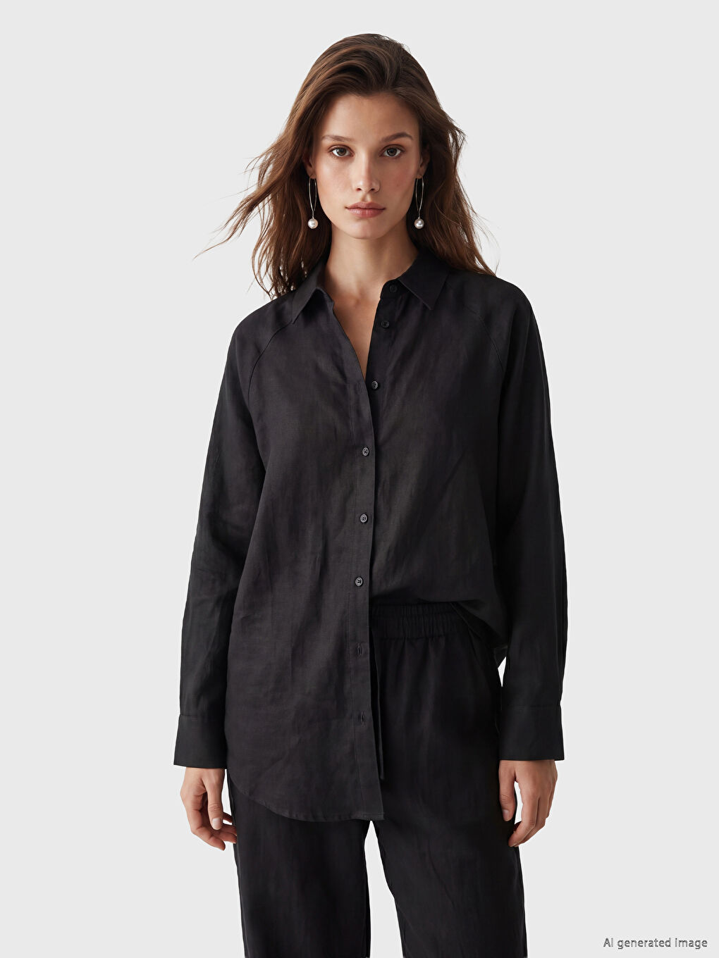 Women's Linen Shirt-1