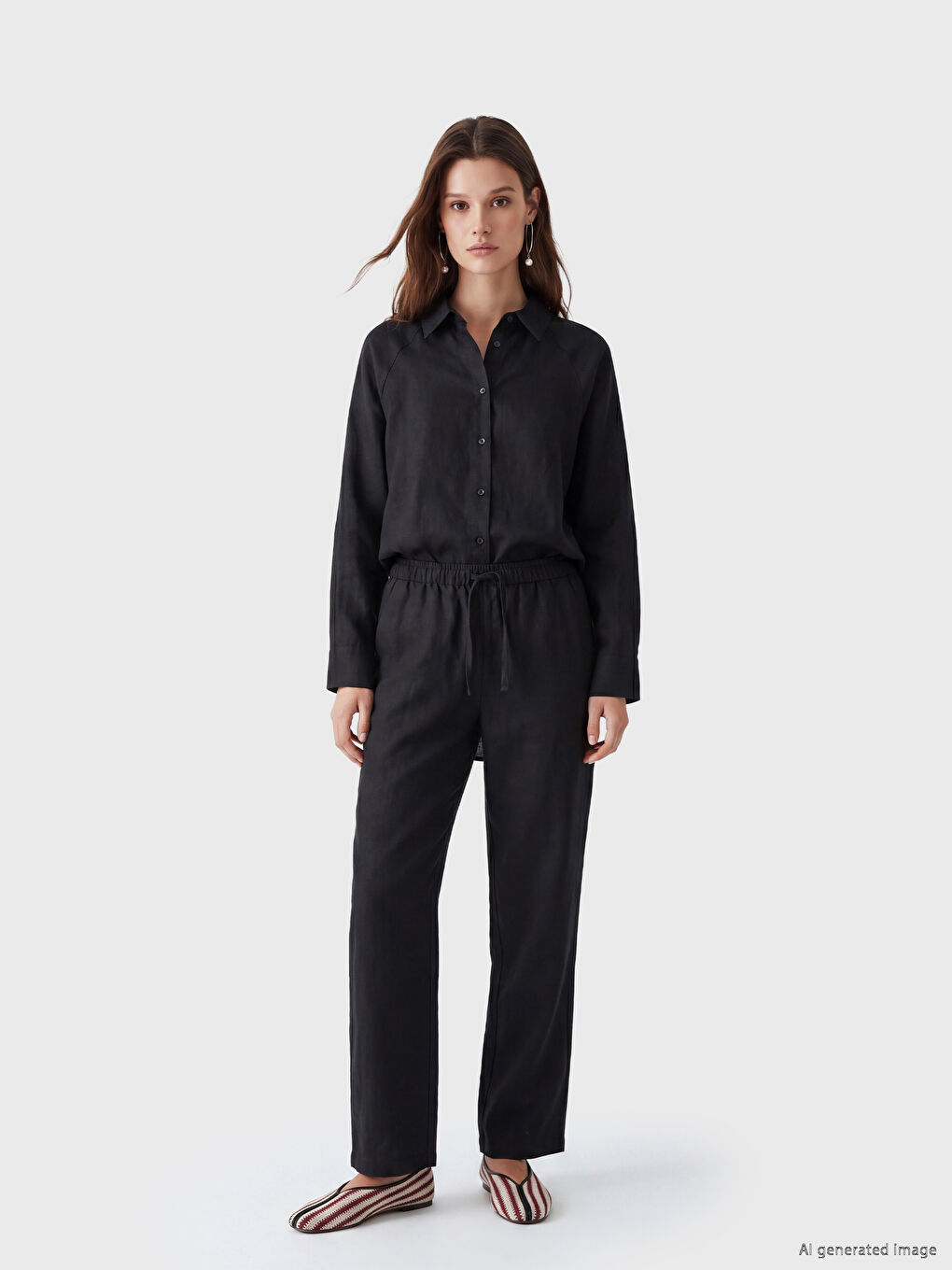 Women's Linen Shirt-2