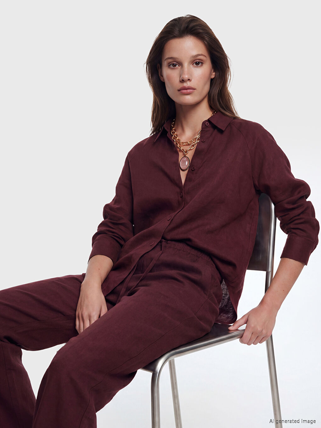 Women's Linen Shirt-1