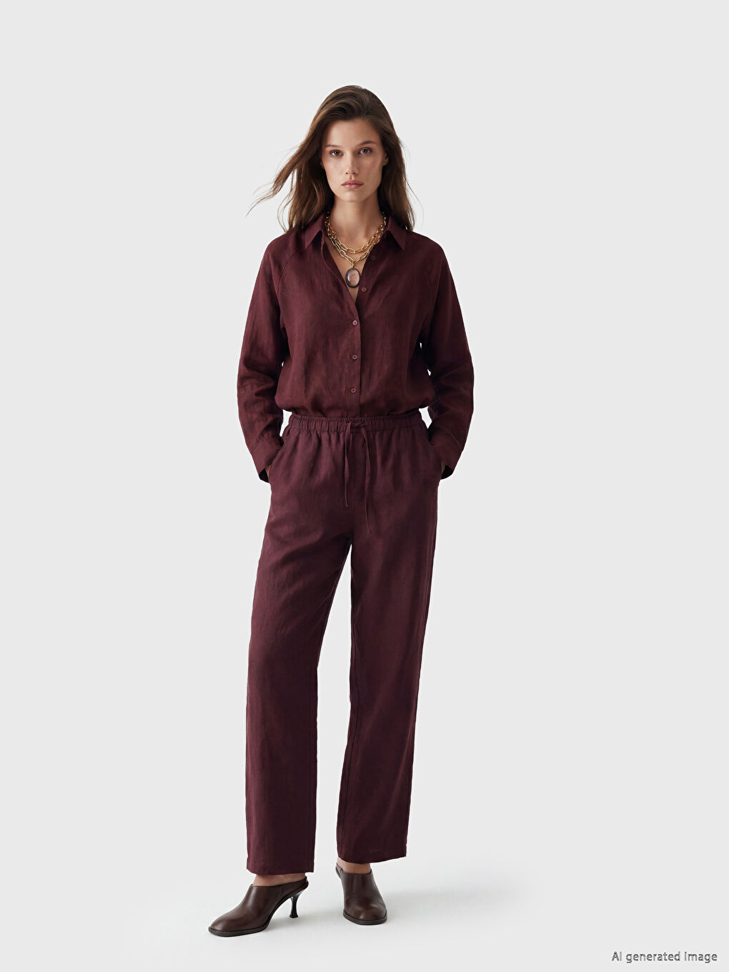 Women's Linen Shirt-2