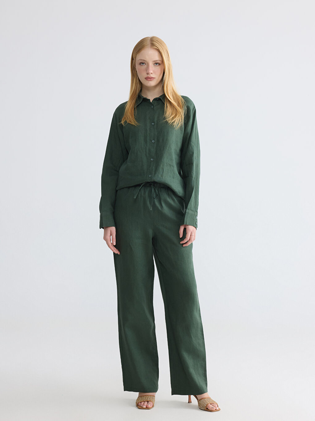 Women's Linen Shirt-1