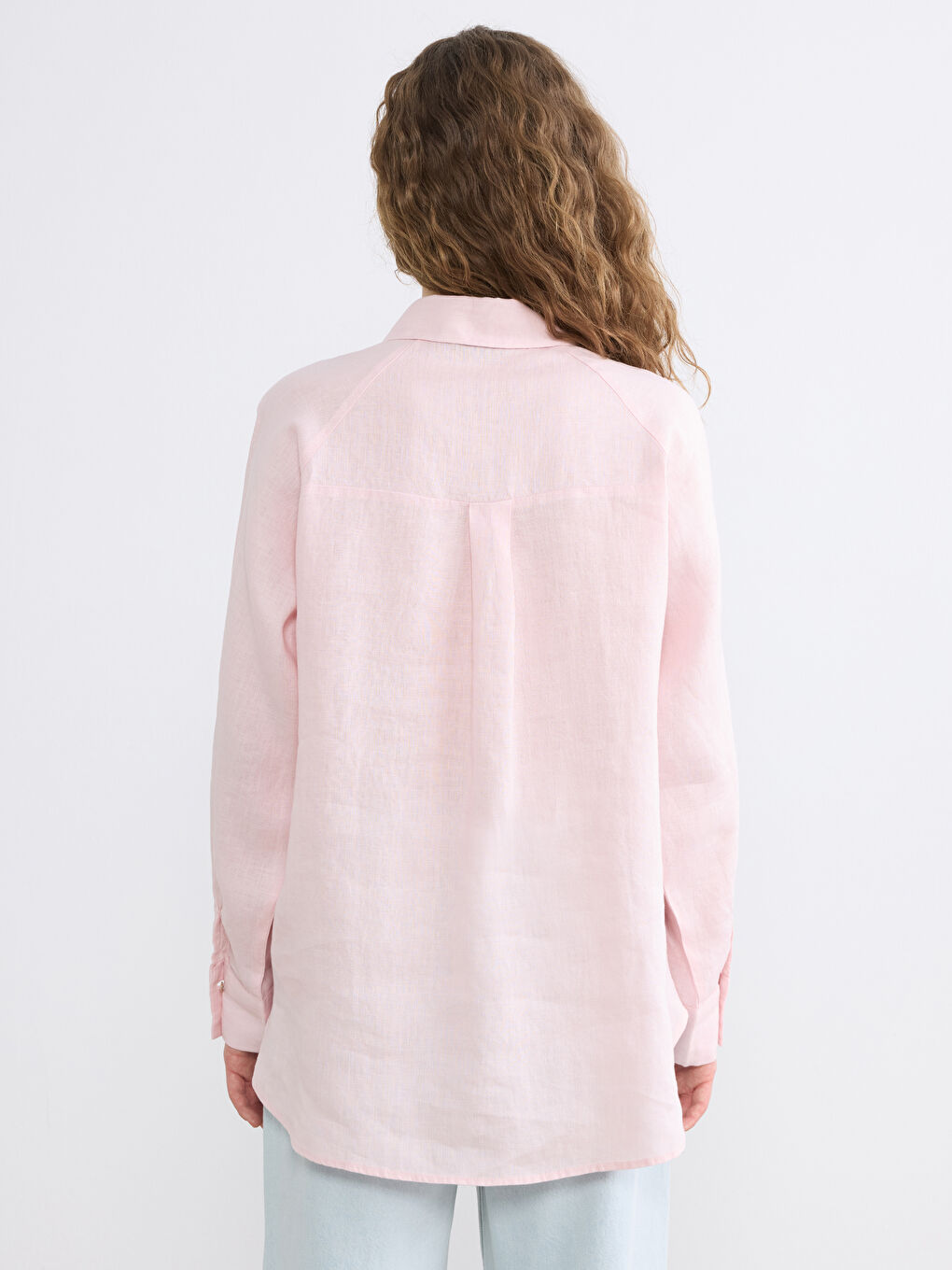 Women's %100 Linen Shirt-3