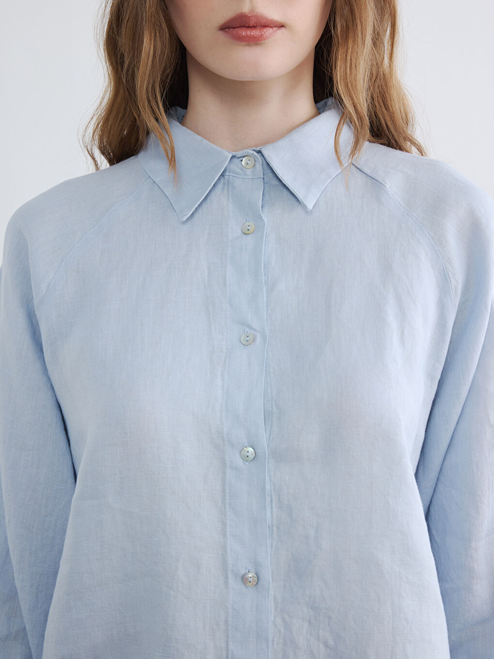 Women's 100% Linen Shirt-2