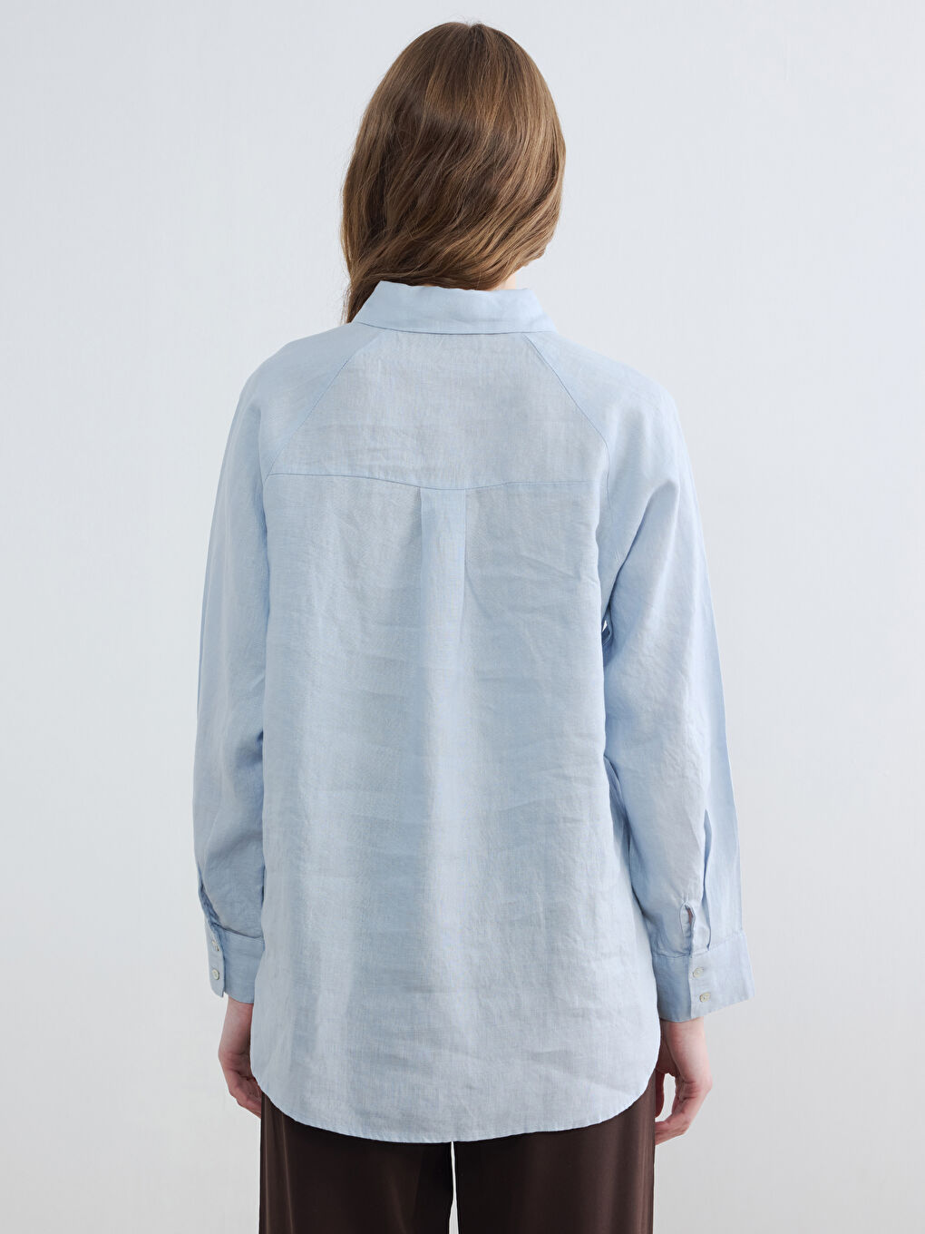 Women's 100% Linen Shirt-3