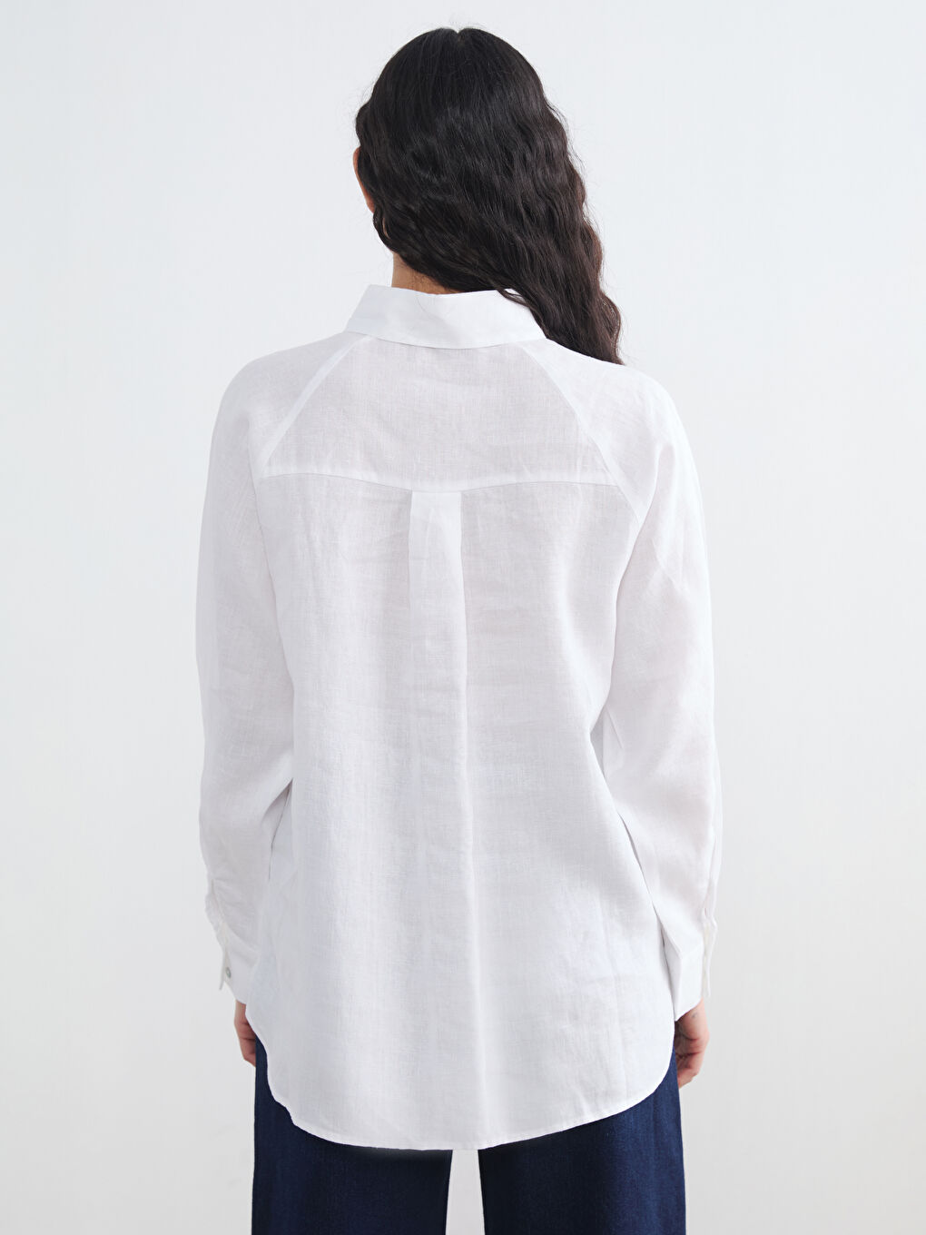Women's %100 Linen Shirt-3
