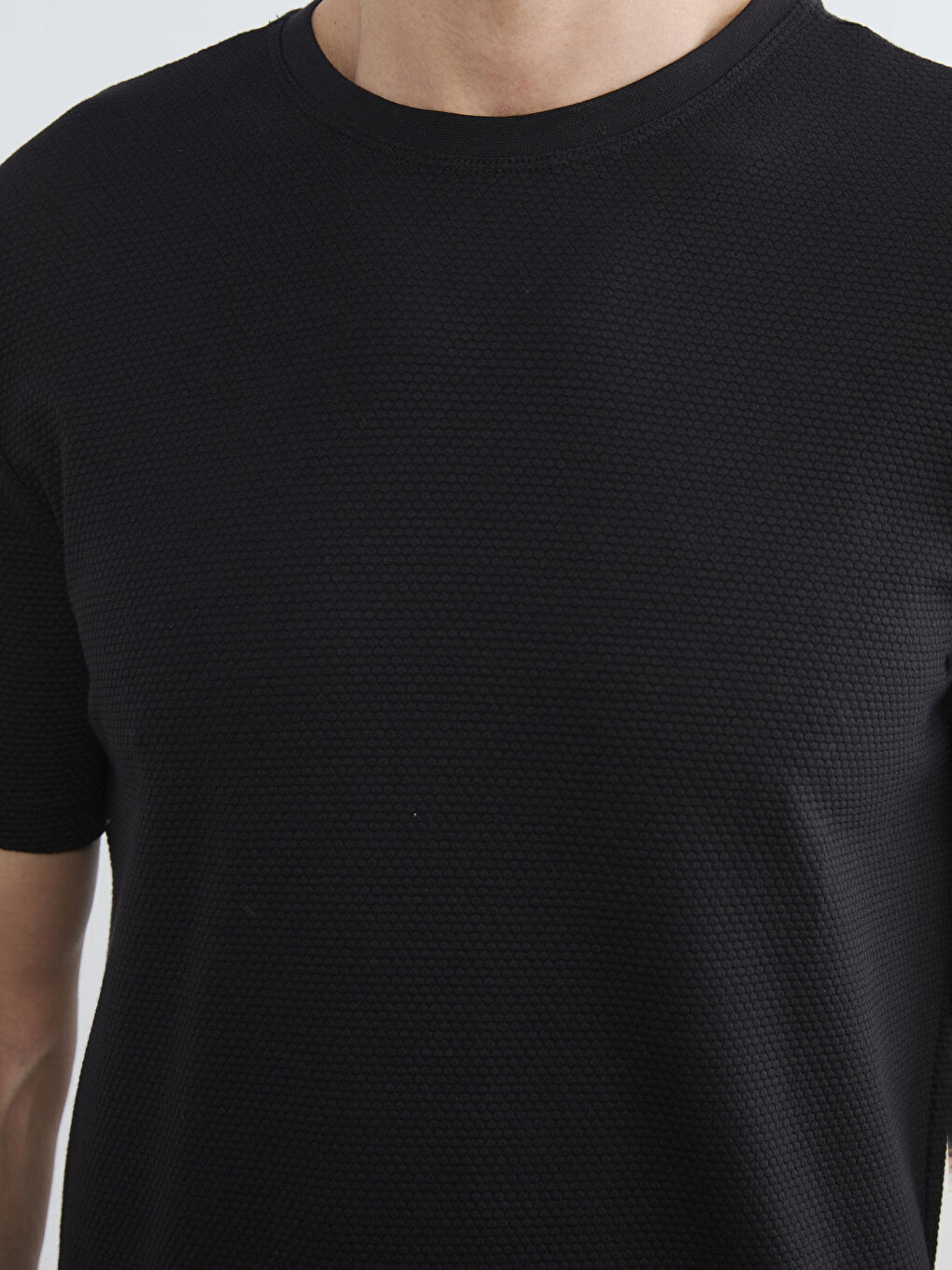 Slim Fit Crew Neck Men's T-Shirt-2