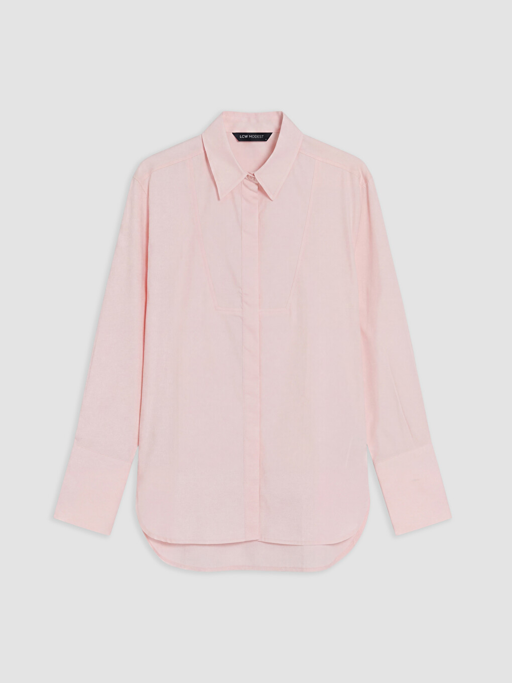 Pembe Poplin Kadın Gömlek Tunik