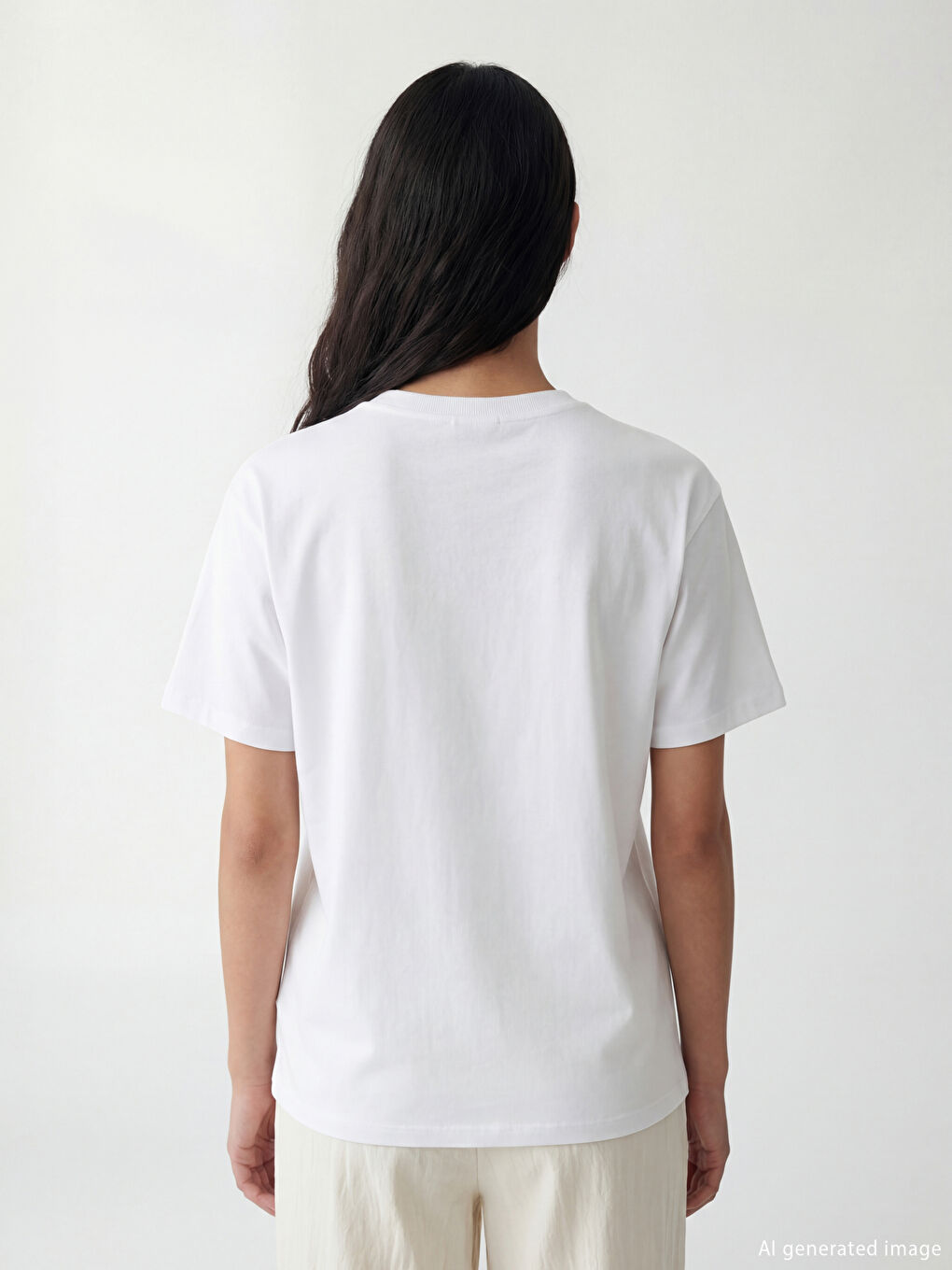 Crew Neck Milan Embroidered Women's T-Shirt-2