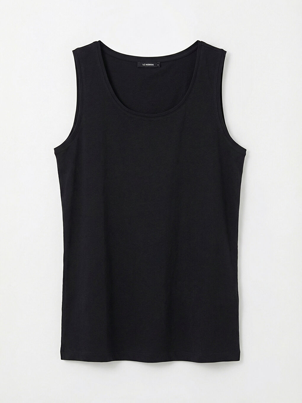 Siyah U Yaka Kadın Atlet