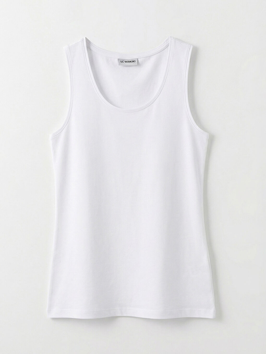 Beyaz U Yaka Kadın Atlet-4