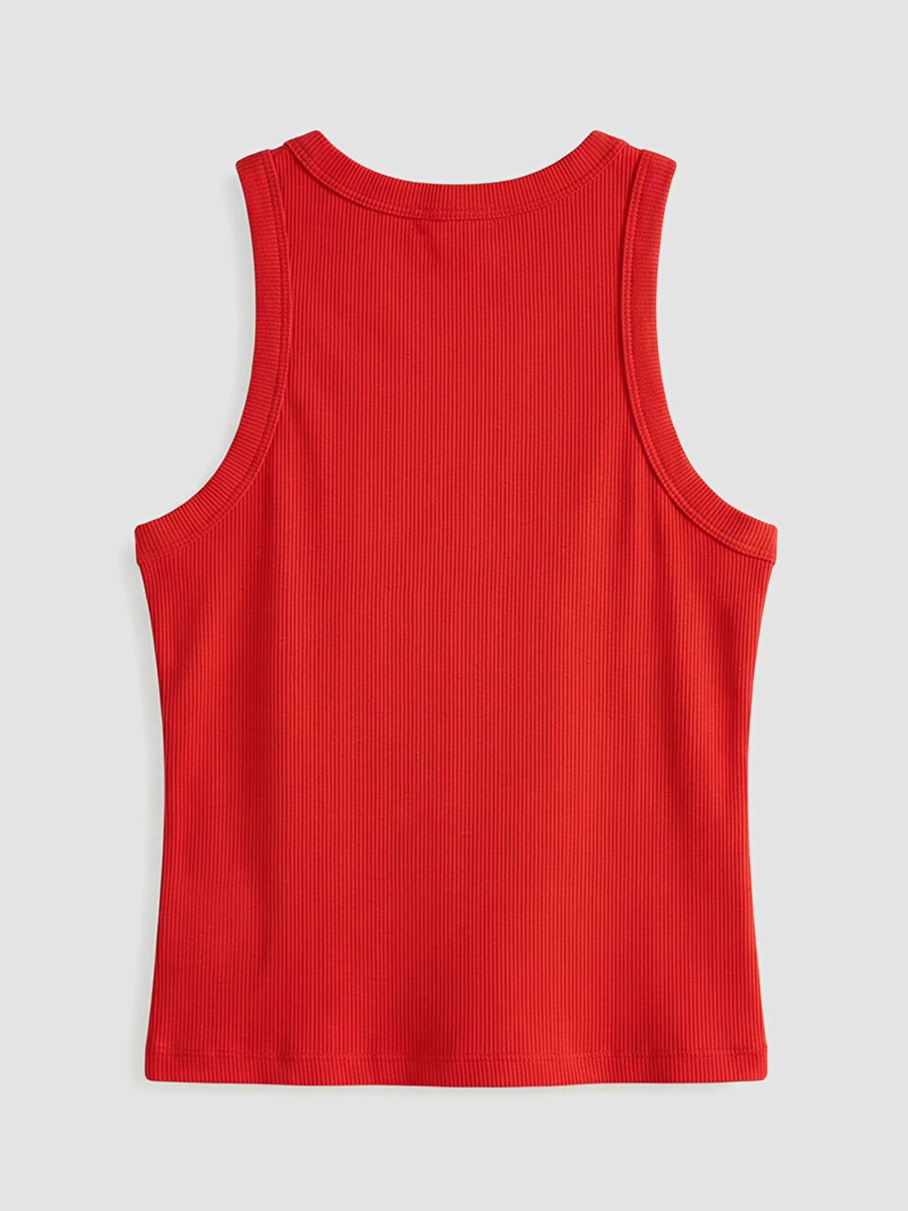 Kırmızı Bisiklet Yaka Kadın Atlet-5